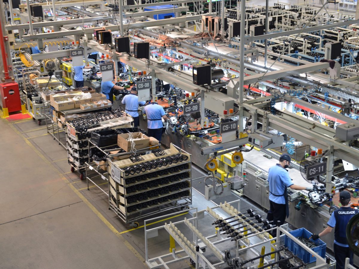 Foto mostrando a Fábrica de Módulos Automotivos em Piracicaba/SP.